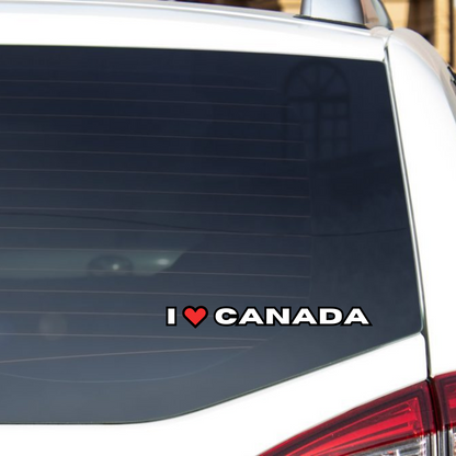I LOVE CANADA Sticker